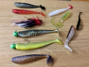 Gummifisch-set/Striammer/Pontoon 21/Daiwa/Balzer/ 10- Stück / NEU ! - Bild 1 von 4