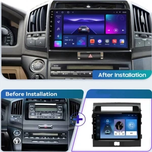 Car Stereo Monitor Navi GPS Radio Carplay Android For Land Cruiser200 Multimedia - Picture 1 of 12