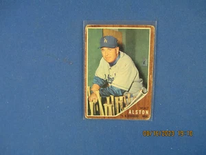 1962 Topps Baseball # 217 Walt Alston Good tiny ink/back - Picture 1 of 2