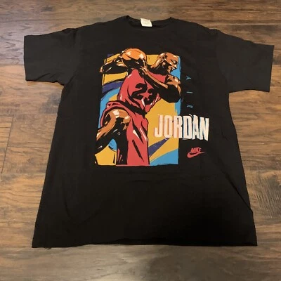 复古 1990 年代 Michael Jordan 耐克 Air Jordan 灰色标签图形 T 恤 XL 码 — 第 1/4 张图片