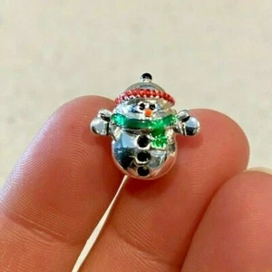 Adorable Snowman Charm for Bracelets - Picture 1 of 4