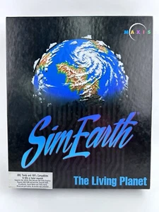 Sim Earth The Living Planet Maxis IBM PC Game 5.25" & 3.5" Disks Floppy Disks  - Picture 1 of 12