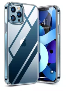 For iPhone 14 14 Pro 13  13 Pro 12 12 Pro Protective Clear Case - Picture 1 of 9