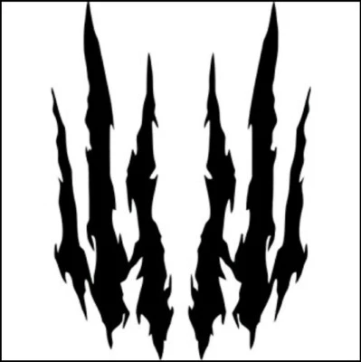 WOLVERINE CLAWS Vinyl Decal -Sticker for Car Jeep Truck Bumper Wall  - Image 1 of 2
