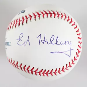 Sir Edmund Hillary Signed Baseball - COA JSA - Picture 1 of 7