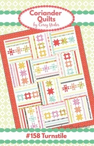 Drehkreuz Quilt Muster von Corey Yoder für Koriander Quilts 64" x 82"   - Bild 1 von 2