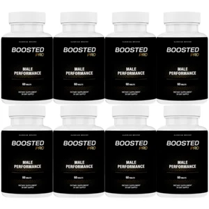 Boosted Pro Pills for Men, Supports T-Levels and Boosts Energy - 8 Pack - Picture 1 of 3
