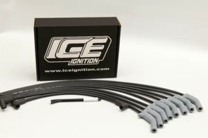 ICE Ignition PRO 100 9 mm Leads - BB CHEV, MALE Dist & Coil, Around Covers - Picture 1 of 3