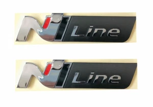 2pc side fender N Line emblem for 2020 2021 2022 2023 Hyundai Sonata N Line - Picture 1 of 2