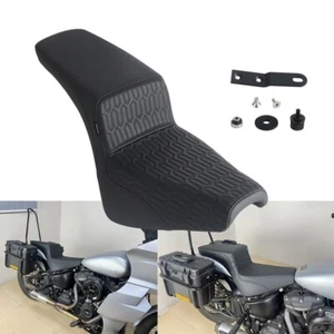 LS 2-Up Seat For Harley Softail FXST Street Bob FXBB FXBBS FLDE FLSL 2018-2024 - Picture 1 of 12