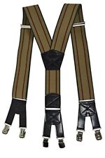 Men's Extra Wide Heavy Duty Y-Shape Braces/Suspenders braces Six Clip 50Mm