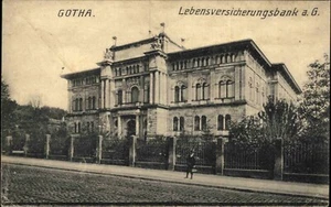 Postal de Campo de GOTHA (Edificio Banco) 1. Primera Guerra Mundial Correo de campaña 1914 - Imagen 1 de 2