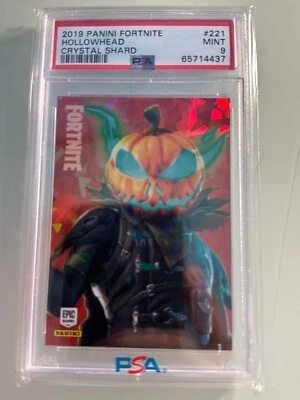 2019 Panini Fortnite Hollowhead USA Epic Crystal Shard #221 Halloween PSA GEM 9 - Image 1 of 2