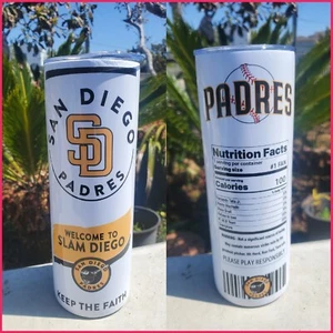 San Diego Padres Stainless Steel Tumbler 20oz New - Picture 1 of 1