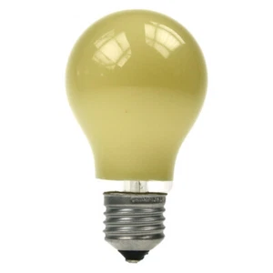 GLS Light Bulb 240V 60W E27 Yellow - Picture 1 of 2