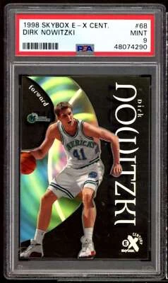 Tarjeta de novato Dirk Nowitzki 1998-99 E-X Century #68 PSA 9 Foto 1 de 2