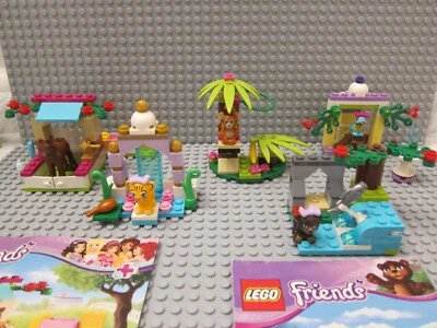 Juego de 5 Lego Friends Tigre 41042 Loro 41044 Mono 41045 Oso 41046 Caballo 41089 Foto 1 de 4