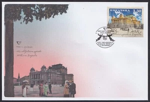 Croatia 2020-10-14, 125th Anniversary of the Croatian National Theatre Build FDC - Picture 1 of 1