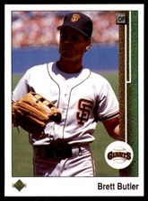 1989 Upper Deck Brett Butler Baseball Cards #218