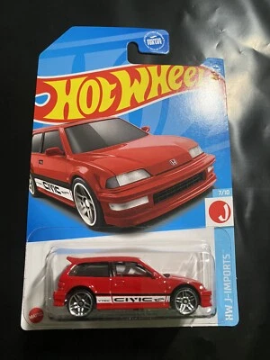 Hot Wheels *ERROR* '90 Honda Civic EF HW J- Imports 7/10 2023 - Image 1 of 3