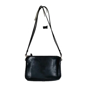 Vintage Coach Black Leather Clutch With Crossbody. Made In NYC USA - Picture 1 of 14