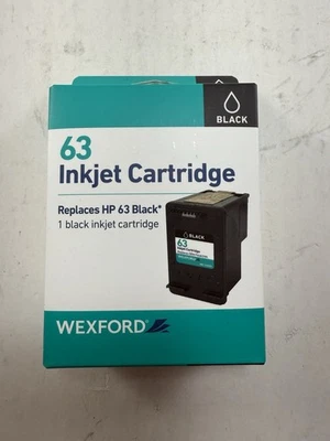Cartucho de tinta negro HP #63 Wexford reemplaza OEM F6U62AN Foto 1 de 3