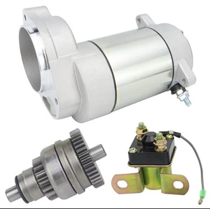 Starter & Bendix & Relay for Polaris 1985-2003 Xplorer Trail Blazer Trail Boss S - Picture 1 of 7
