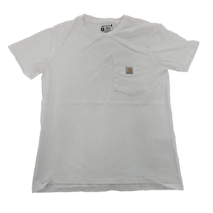Camiseta de trabajo Carhartt K87 holgada con bolsillo blanca para hombre M 100 % algodón - Imagen 1 de 6