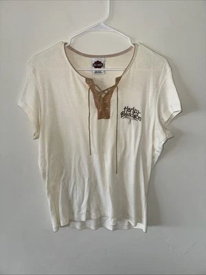 Harley-Davidson женщин винтажный езды корсет на шнуровке, размер XL - Изображение 1 из 4