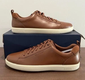 Zapatillas Cole Haan Grand Plus Crosscourt C36924 Cuero Tostado Británico Para Hombre Talla 10 - Imagen 1 de 7