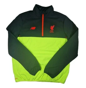 Rare Liverpool FC New Balance 2016/17 Training Drill Top Half Zip Black Neon XL - Bild 1 von 14