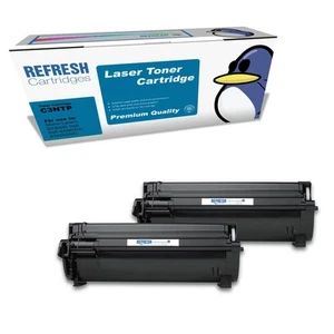 Refresh Cartridges Black 593-11167 Toner Twin Pack Compatible With Dell Printers - Afbeelding 1 van 9