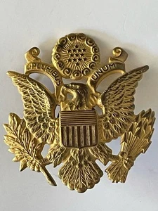 Original WW1 US Military Officer Dress Hat Eagle cap badge Excellent Condition - Picture 1 of 8