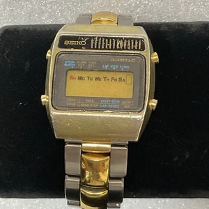 Reloj Pulsera Hombre Vintage Seiko A159-5019-G Alarma Cuarzo Sin Probar Para Piezas - Imagen 1 de 19