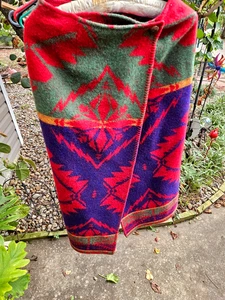 TOLLER DAMEN VINTAGE RALPH LAUREN COUNTRY BUNTER DECKE WICKELROCK XS 4 - Bild 1 von 4