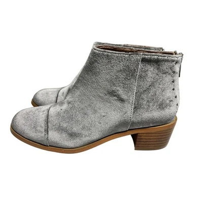 Botines de terciopelo sintético plateados Anthroplogie 6 Foto 1 de 4