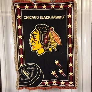 Chicago Blackhawks NHL Vintage The Northwest Company Überwurf Decke Wandteppich - Bild 1 von 6