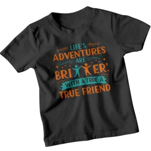 Camiseta Bestie Día de los Mejores Amigos Aventuras Vida Niños Y Niñas A Juego BFF#BFD - Imagen 1 de 34