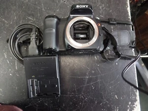 Sony Alpha a100 10.2MP Digital SLR Camera - Black UNTESTED CAMERA ONLY NO LENS - Picture 1 of 10