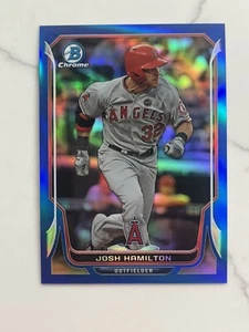 2014 Bowman Cromo Blu Rifrattore #135 Josh Hamilton /250 Los Angeles Angels - Foto 1 di 2