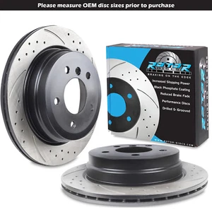 DISCOS DE FRENO TRASEROS RANURADOS 300mm PARA BMW X1 xDRIVE sDRIVE 18i 20i 25i 09+ - Imagen 1 de 6