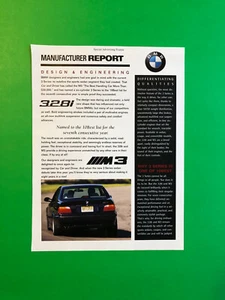 1998 BMW M3 328i ORIGINAL VINTAGE PRINT AD ADVERTISEMENT 1 PAGE - Bild 1 von 1