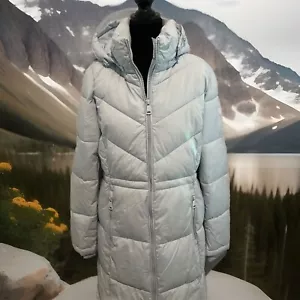 Calvin Klein Cappotto Donna Piccolo Lungo Impermeabile con Cappuccio Tampone $300 - Foto 1 di 23