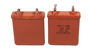 MBGP-1 1uF 630V ±10% SOWJETISCHE PAPER PIO AUDIO KONDENSATOREN OTK/RAUTE STCK-4 - Bild 1 von 3