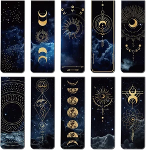 30 Pack Space Galaxy Magnetic Bookmarks Book Page Markers for Home Office - Picture 1 of 11
