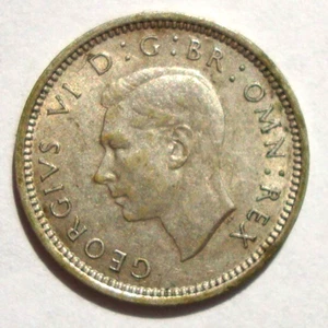 1940 Georg VI Silber Dreigroschenstück - Bild 1 von 2