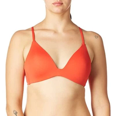 Top de bikini moldeado estándar para mujer Vince Camuto, amapola 670, talla XS rojo naranja Foto 1 de 4