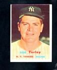 10203* 1957 Topps # 264 Bob Turley Vg-Ex
