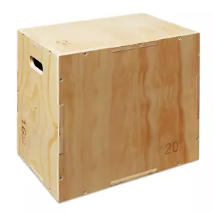 3 in 1 Non-Slip Plyo Box for Jumping Squat Training - 24" x 20" x 16" - Picture 1 of 1