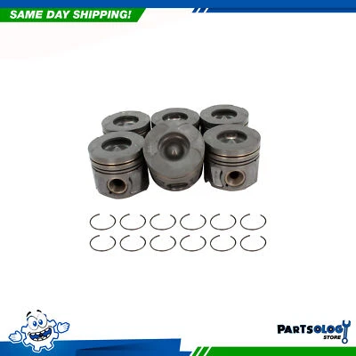 DNJ P1174 Standard size Complete Piston Set For 14-19 Jeep Ram 3.0L DOHC - Image 1 of 3